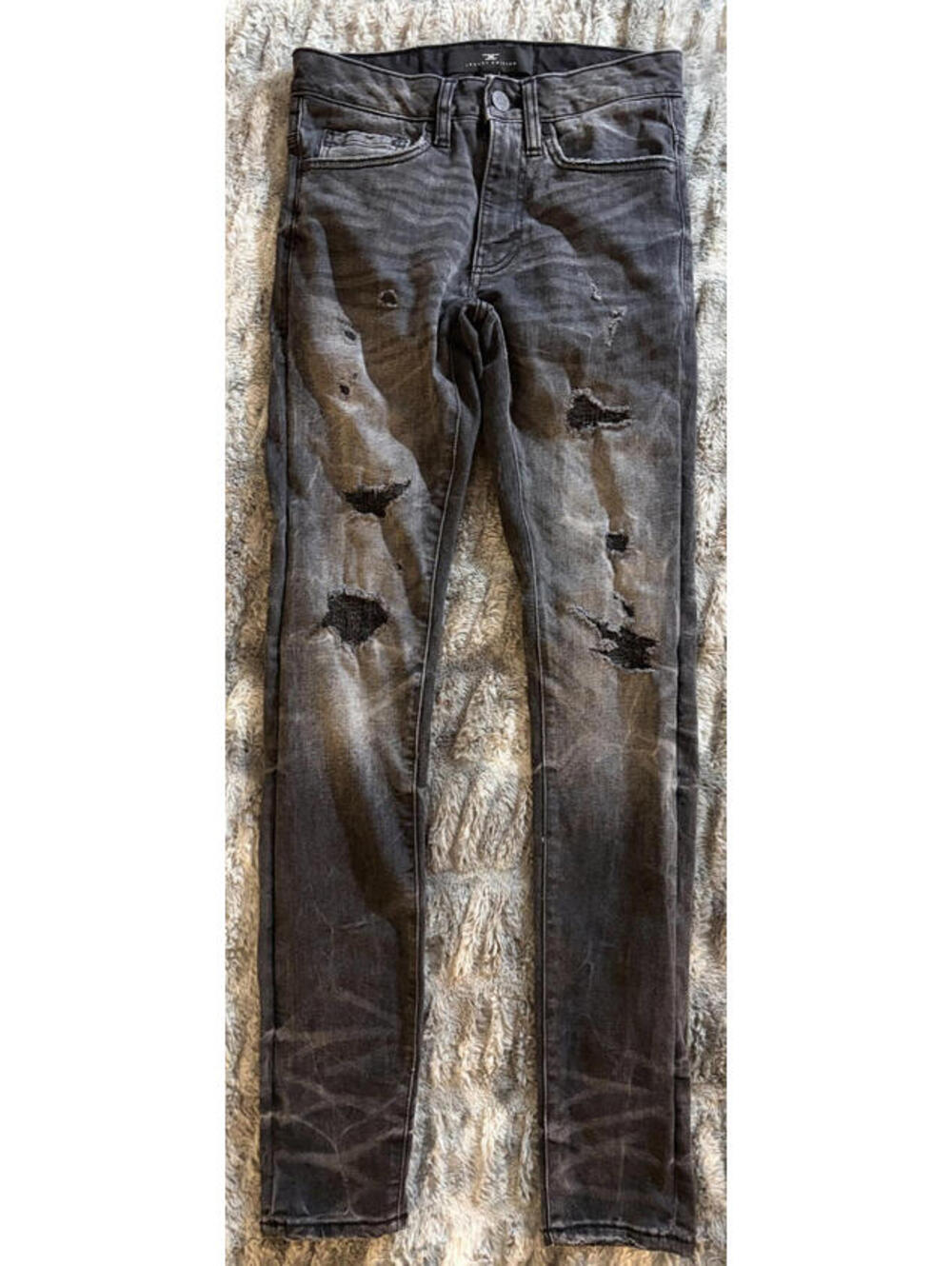 Jordan Craig Martin Skinny Stacked Denim Black Jeans 28x32